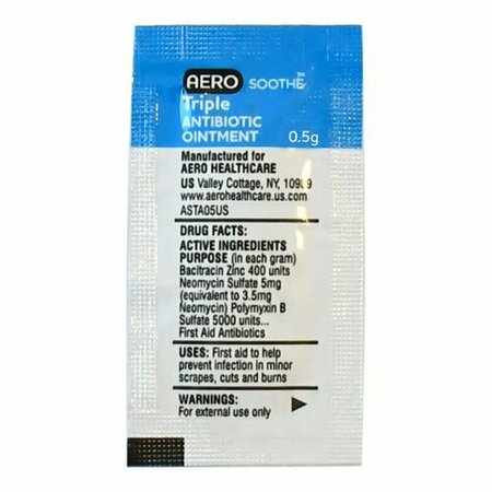 AERO HEALTHCARE Aerosoothe Triple Antibiotic Packet .5G, 5PK ASTA05US